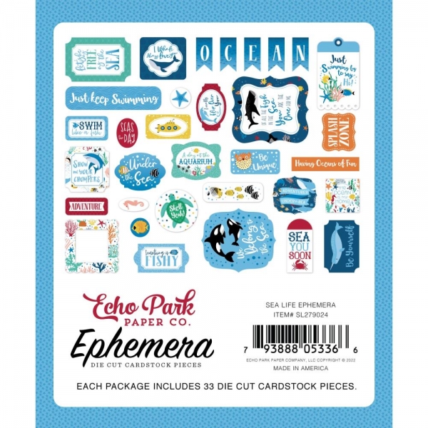 Echo Park Ephemera - Sea Life