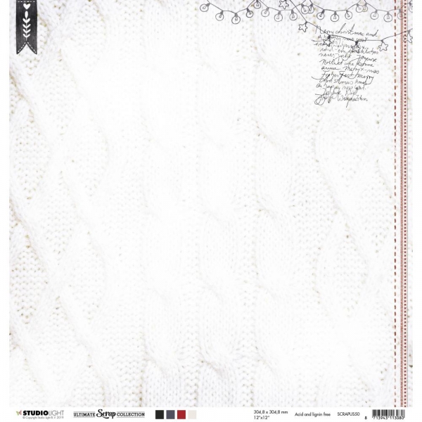 Studio Light Ultimate Scrap Collection - # 50 12" x 12" 