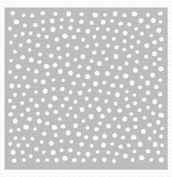 MFT - 6" x 6" Scene Stencil - Heavy Snowfall Stencil