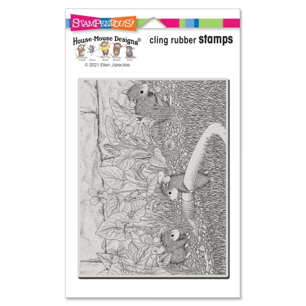 Stampendous - Cling Stamp - Violet Garden