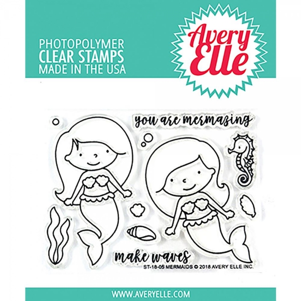 Avery Elle Clearstamps - Mermaids