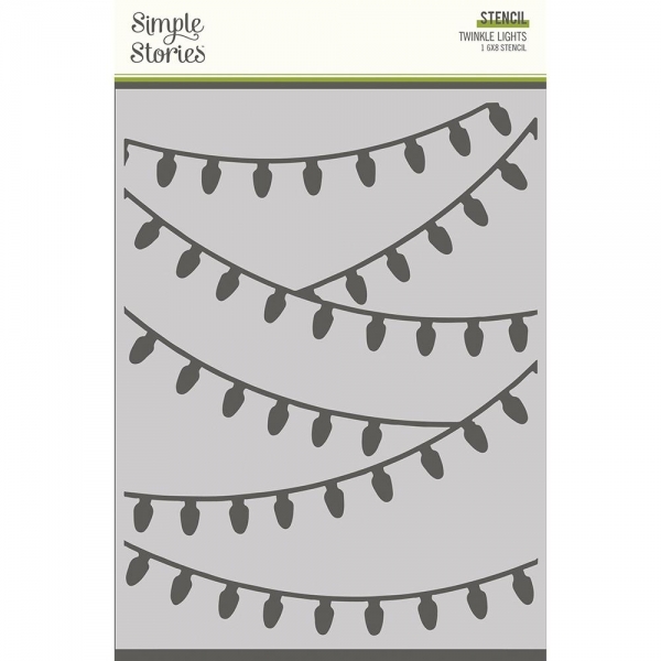 Simple Stories - Twinkle Lights Stencil 6 x 8