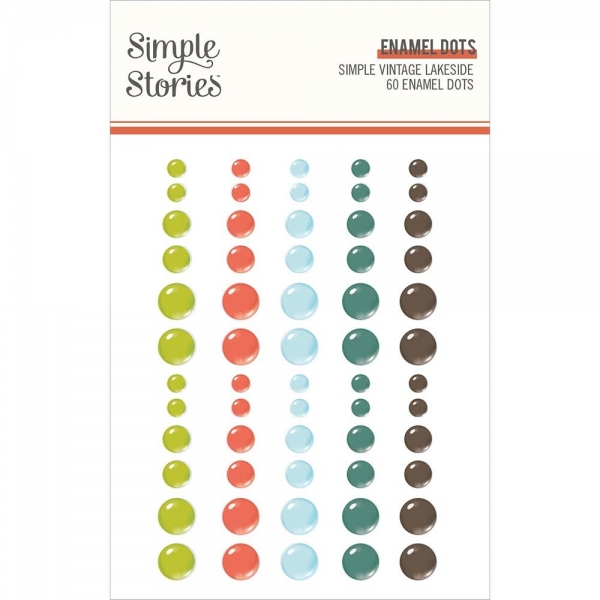 Simple Stories Enamel Dots - Simple Vintage Lakeside