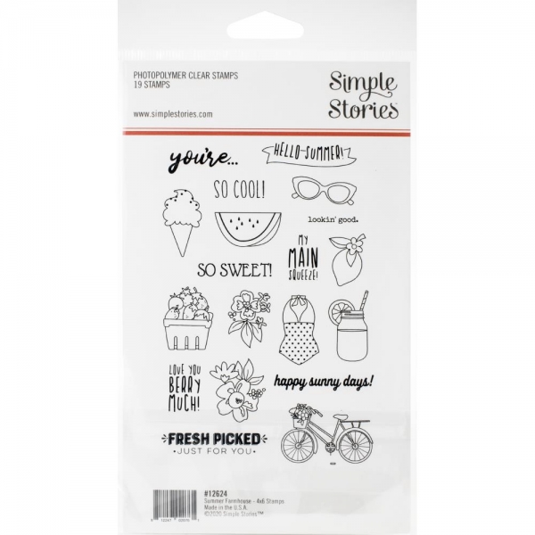 Simple Stories Clear Stamp Set - Summer Farmhouse