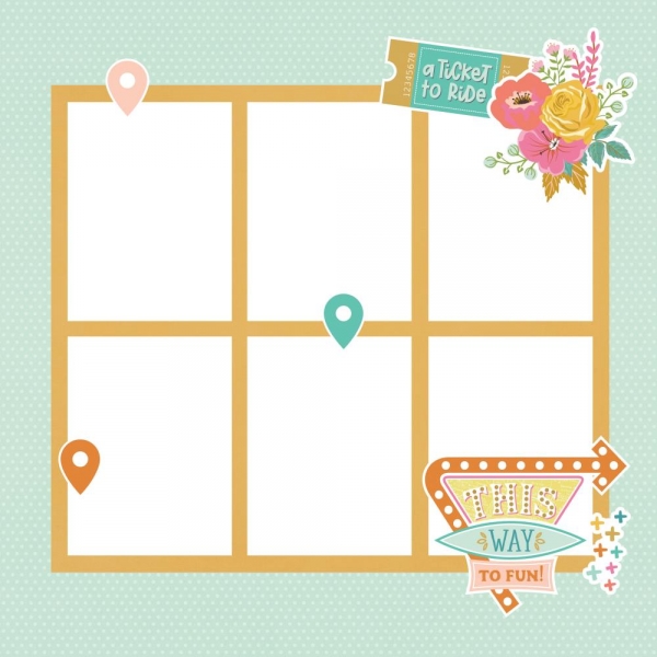 Simple Stories Page Pieces - Let's Go