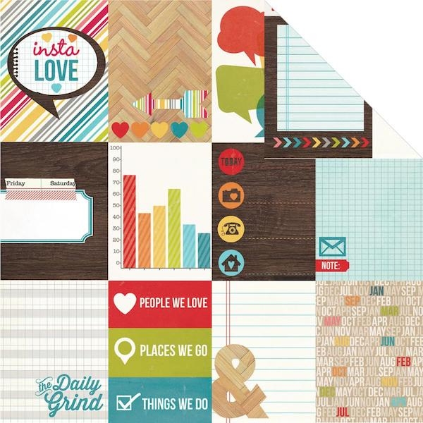 Simple Stories - Daily Grind - 3x4 Journaling Card Elements 12"