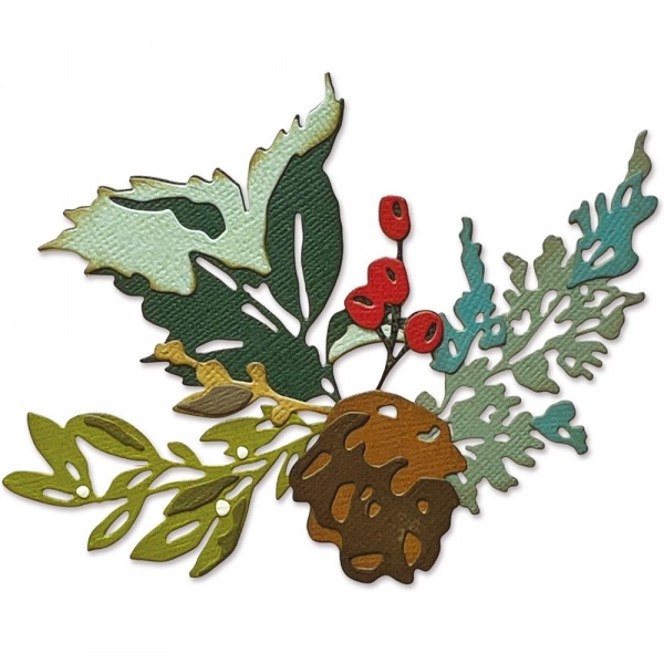 Sizzix Tim Holtz Thinlits - Holiday Brushstroke #2