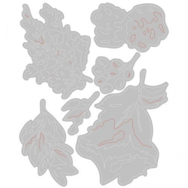 Sizzix Tim Holtz Thinlits - Holiday Brushstroke #2