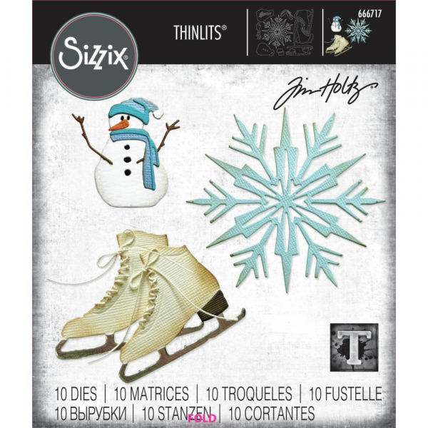 Sizzix Tim Holtz Thinlits - Vault Winter Wishes