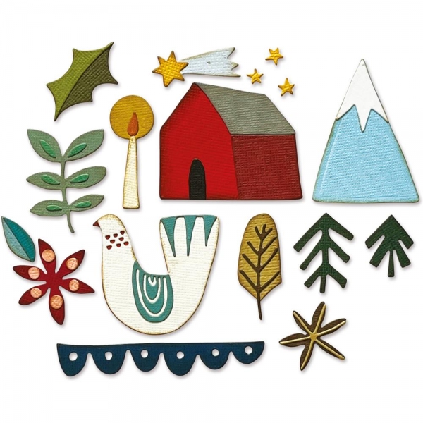 Sizzix Tim Holtz Thinlits - Funky Nordic