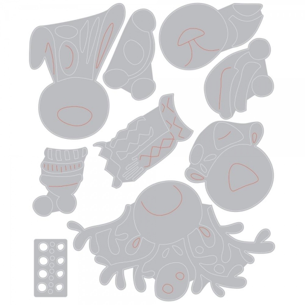 Sizzix Tim Holtz Thinlits - Winter Critters