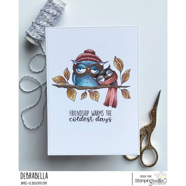 Stamping Bella - Snuggle Owlies on a Branch