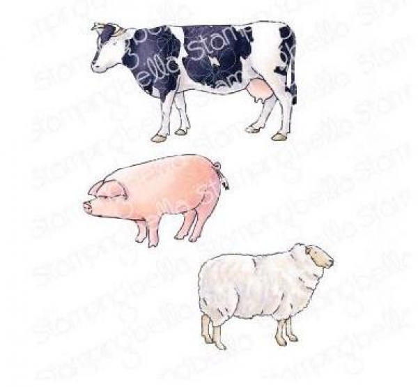 Stamping Bella - EDGAR AND MOLLY COLLECTION - VINTAGE FARM ANIMALS