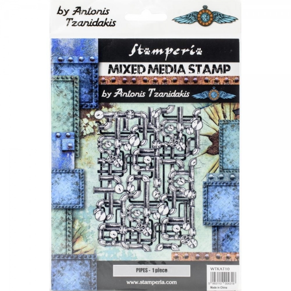 Stamperia Mixed Media Stamp - Pipes