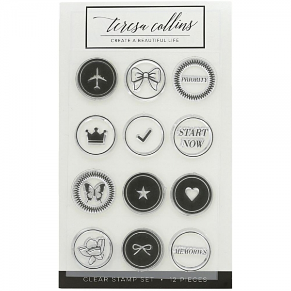 Teresa Collins Clear Stamp Set - Bow