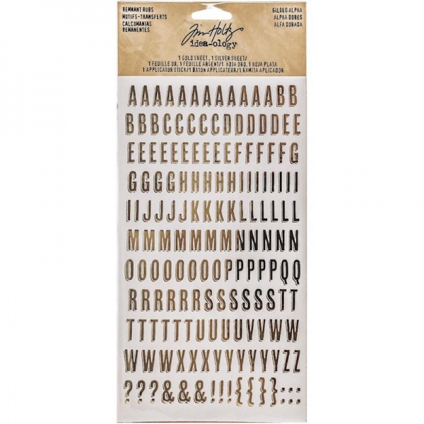 Tim Holtz Remnant Rubs - Gilded Alpha
