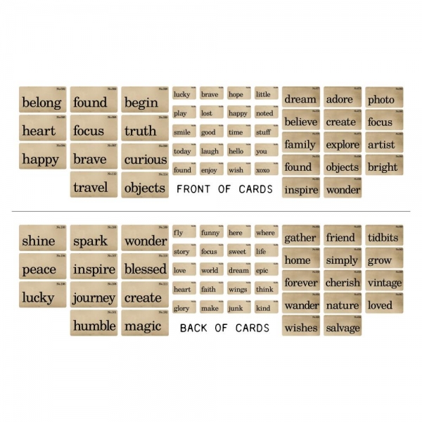 Tim Holtz Flashcards - 45 Stck.