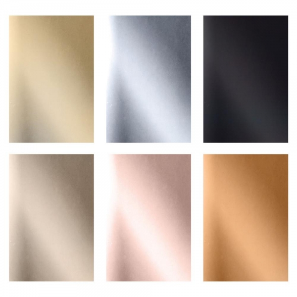 Tim Holtz Idea-Ology Kraft-Stock Pad 6"X9" - Metallic Classics