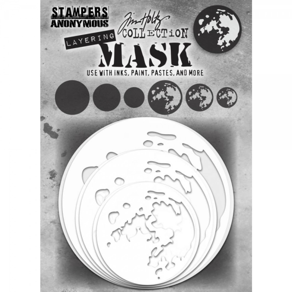 Tim Holtz Layering Mask - Moon Mask