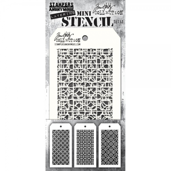 Tim Holtz Mini Layering Stencil Collection - Set 52