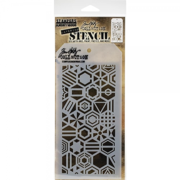 Tim Holtz Layering Stencil - Patchwork Hex
