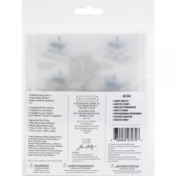 Sizzix Tim Holtz Thinlits - Funky Insect