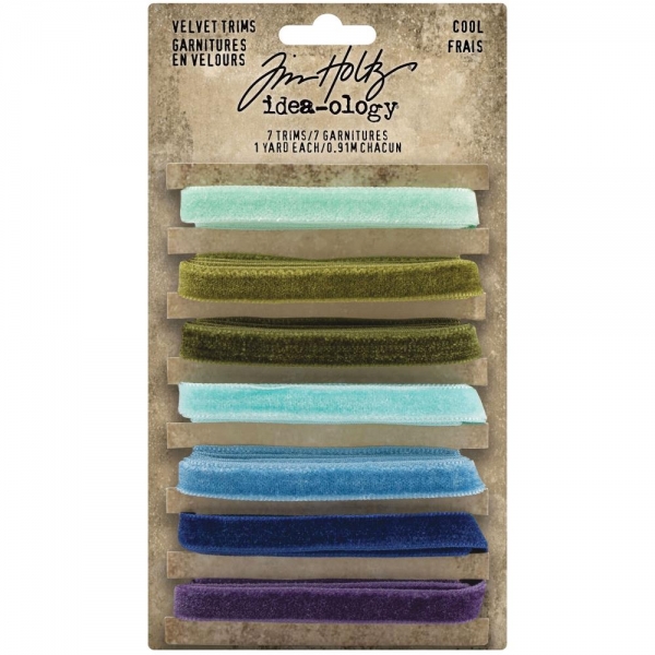 Tim Holtz Velvet Trims - Cool