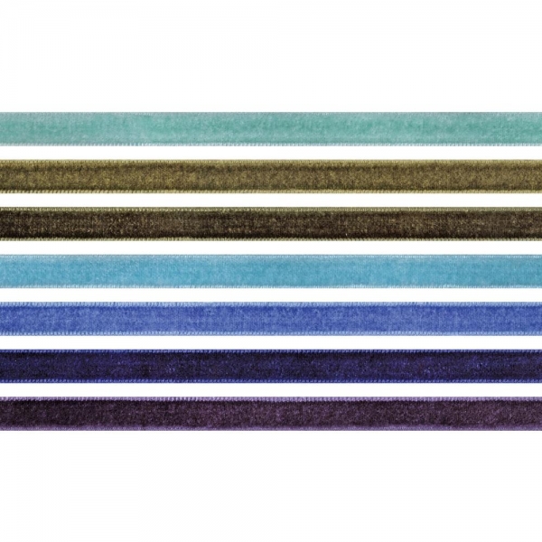 Tim Holtz Velvet Trims - Cool