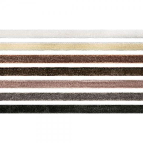 Tim Holtz Velvet Trims - Neutral