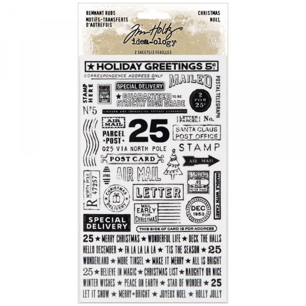 Tim Holtz Remnant Rubs - Christmas