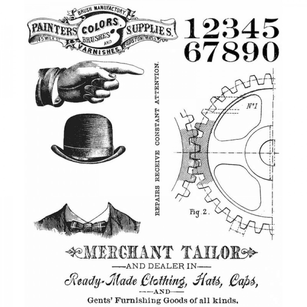 Tim Holtz Stempelset - Dapper