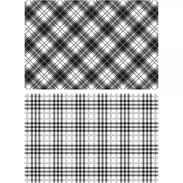 Tim Holtz Stempelset - Perfect Plaids