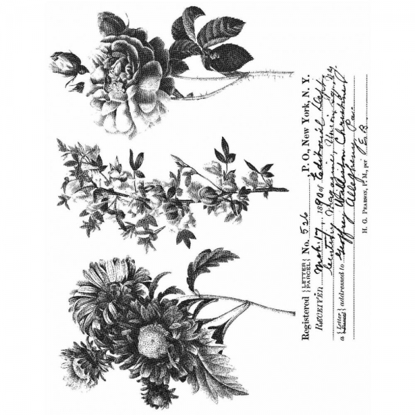 Tim Holtz Stempelset - Flower Shop