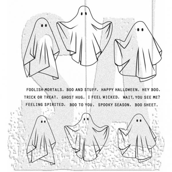 Tim Holtz Stempelset - Spooky Spirits