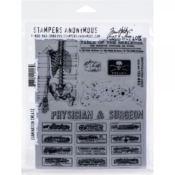 Tim Holtz Stempelset - Examination