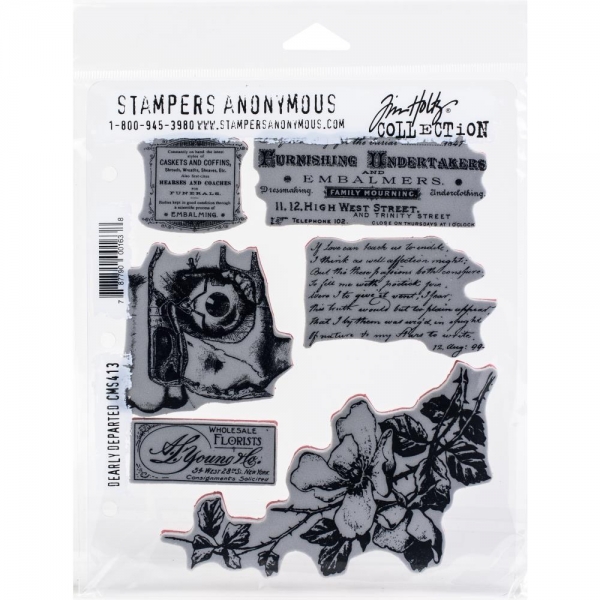 Tim Holtz Stempelset - Dearly Departed