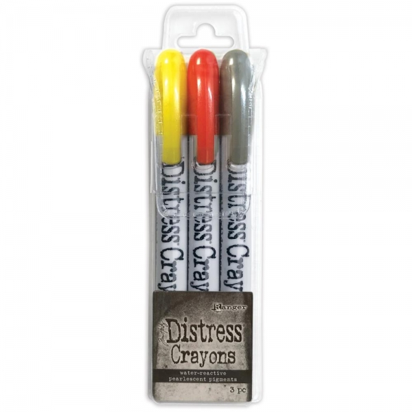 Tim Holtz Distress Crayons - Halloween Crayon Pearl Set #3