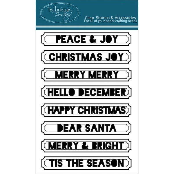 Technique Tuesday Clearstamps - Peace & Joy by Ali Edwards