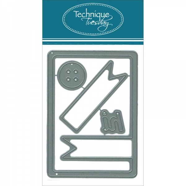 Technique Tuesday Steel Dies - Hi Banner Card