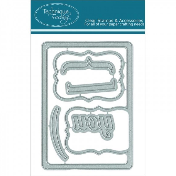 Technique Tuesday Steel Dies - Classic Label Crad