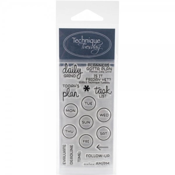 Technique Tuesday Clearstamps - Planner Daily Grid