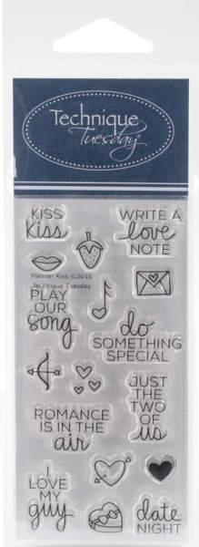 Technique Tuesday Clearstamps - Planner Kiss