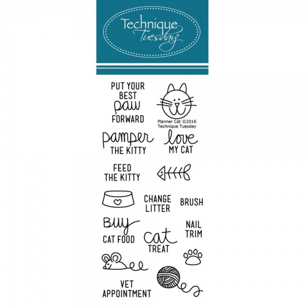 Technique Tuesday Clearstamps - Planner - Cat
