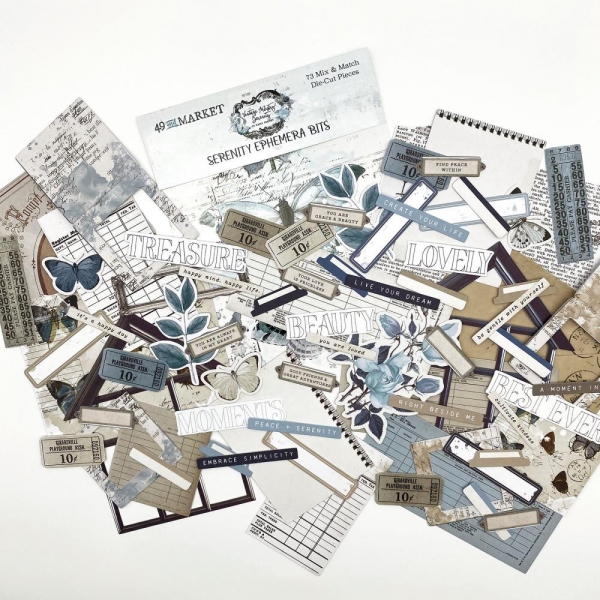 49 and Market - Serenity Ephemera Bits - Vintage Artistry Serenity