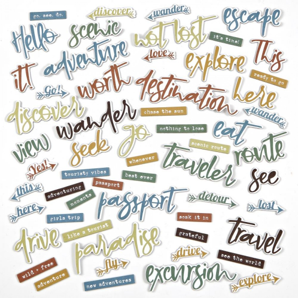 49 and Market Chipboard Words - Wherever