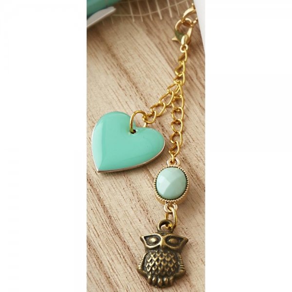 Webster`s Pages One Charm Set - Watching Heart (Eule)