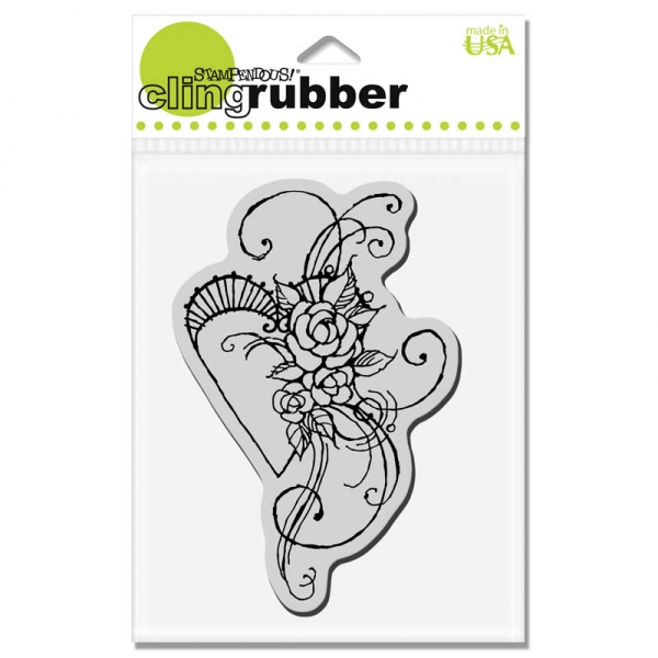 Cling Rose Heart