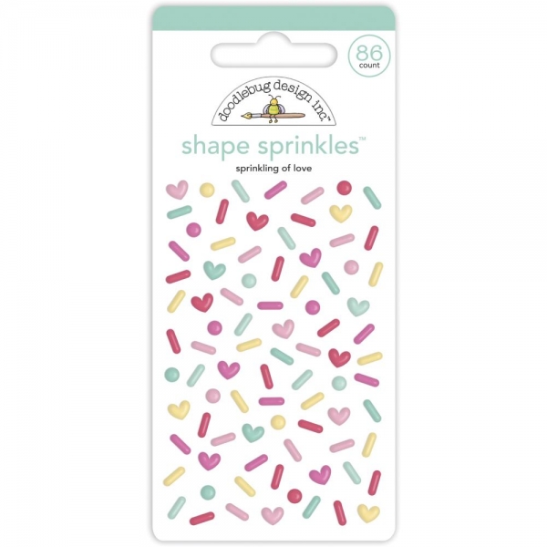 Doodlebug Shape Sprinkles (Epoxy Sticker) - Sprinkling Of Love