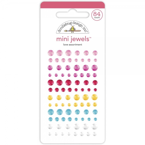 Doodlebug Shape Sprinkles (Strasssteine) - Love Assortment
