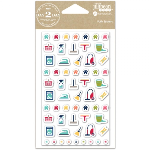 %Jillibean Soup - Day 2 Day - Puffy Stickers Household%